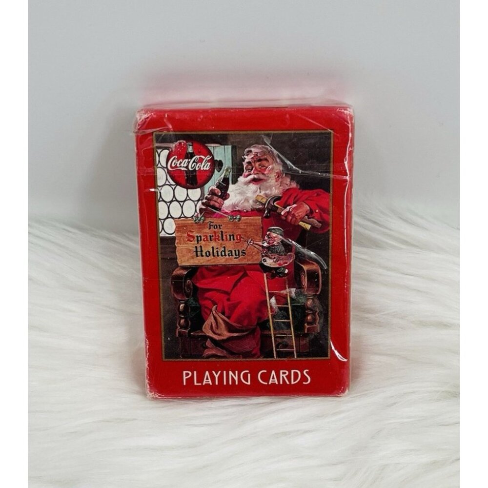 NEW Vintage 1998 Coca-Cola Santa Claus Playing Cards Sealed Christmas